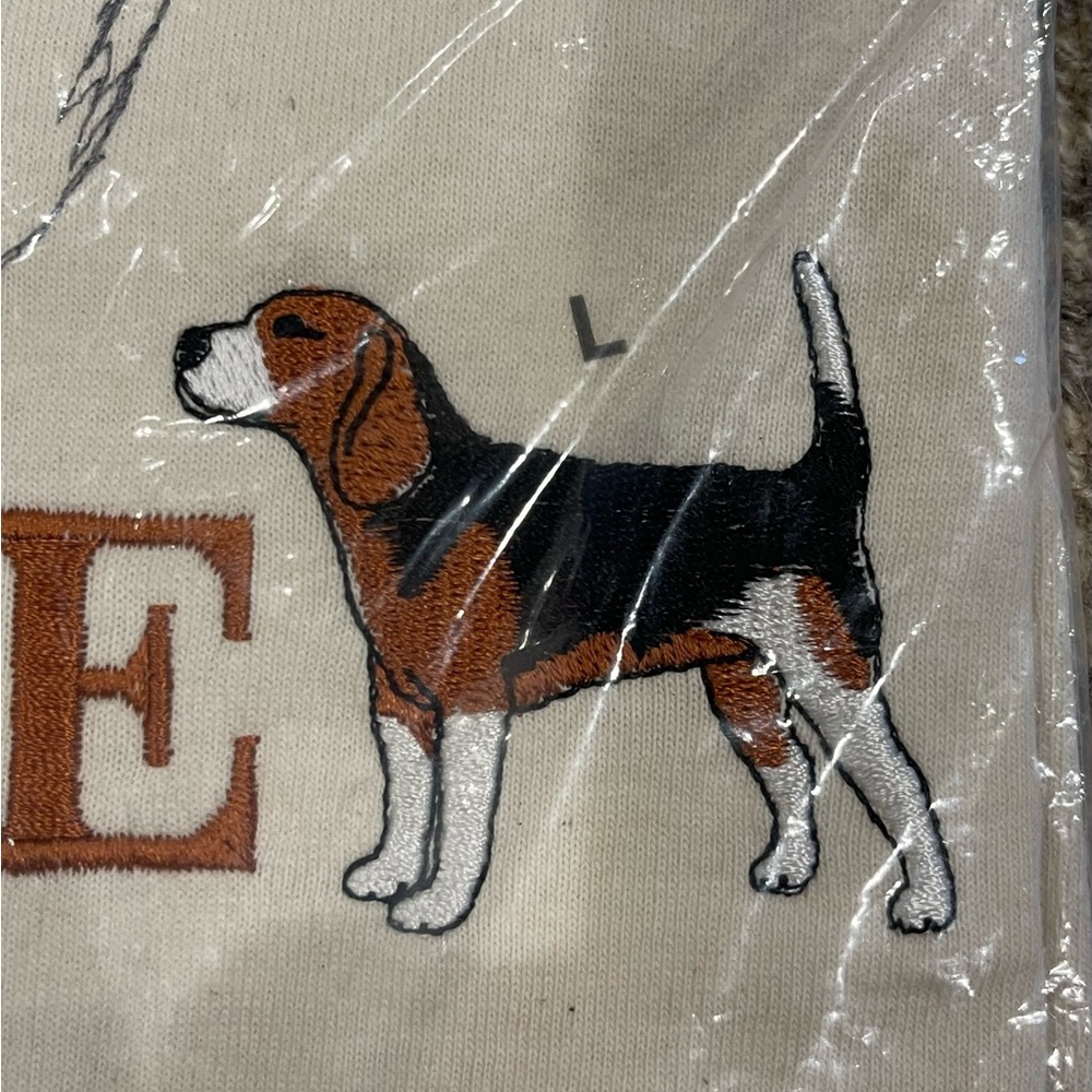 Beagle Embroidered T-Shirt NWT